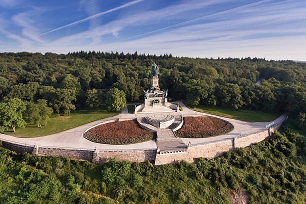istock Aerial view Niederwalddenkmal, Ruedesheim, Germany 594954032