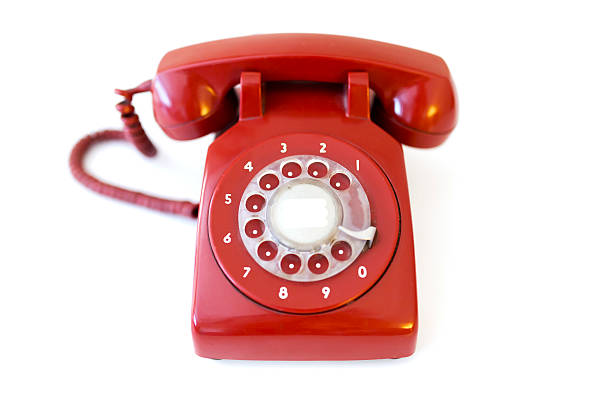 istock Old Rotary Phone Isolated On White 594954164