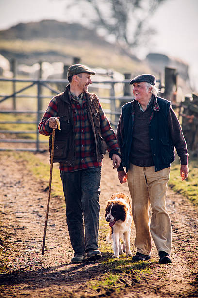 istock Farmers and their Dog 594954906