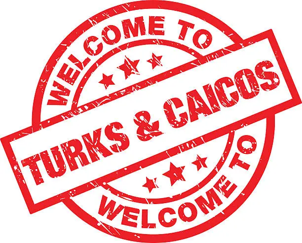 Vector illustration of Welcome to Turks & Caicos