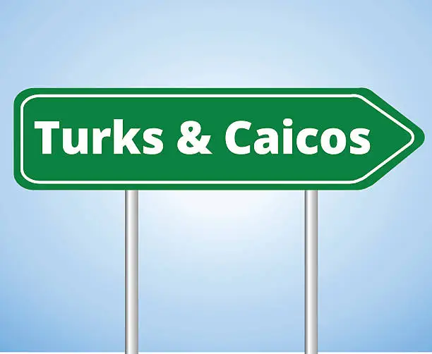 Vector illustration of Turks & Caicos