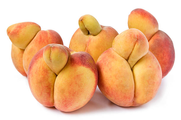 fresh ripe peaches at the farmer's market