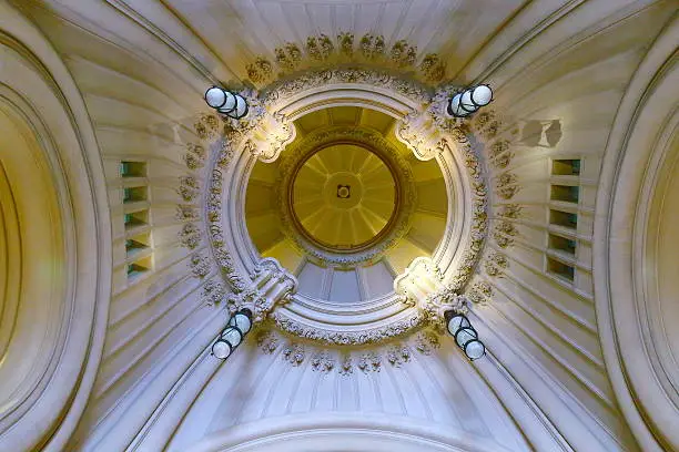 Photo of Inside roof aboboda cupola, Basilica Nuestra Senora Del Pilar, Recoleta