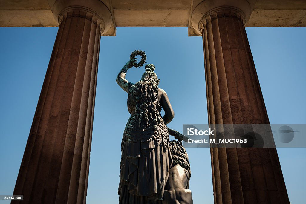 Munich Statue Bavaria Munich - Statue Bavaria - overlooking and protecting Munich and Bavaria Munich Stock Photo