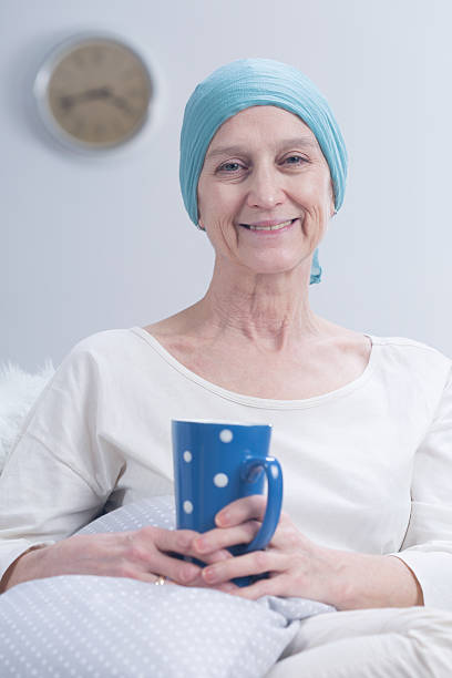 istock Positive sick woman after chemotherapy 595139866
