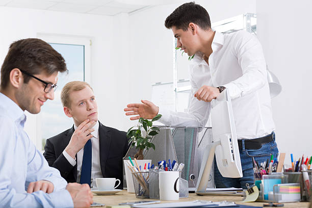 istock Hard negotiations with business partner 595140240