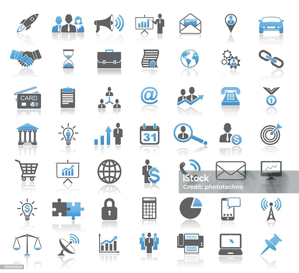 Modern Universal Business Concept Icon Set Icon Symbol stock vector