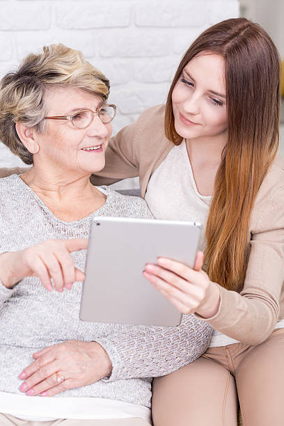 istock Never too late to surf the net 595144412