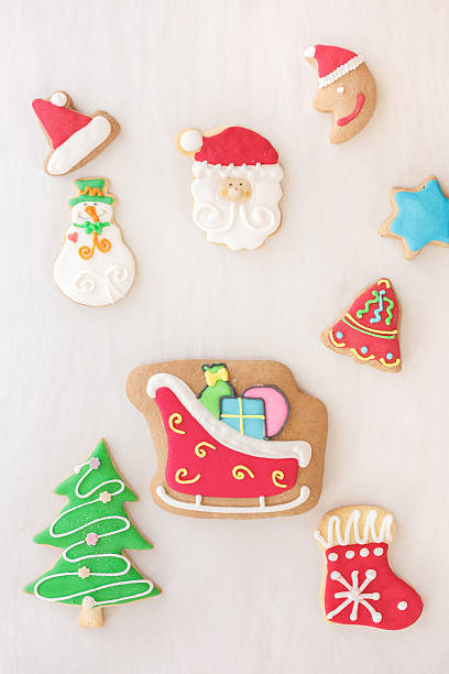 istock Holiday gingerbread cookies background 595151878