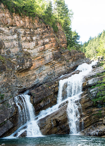 istock Waterton Lake National Park Cameron  Waterfall, summer 595155518