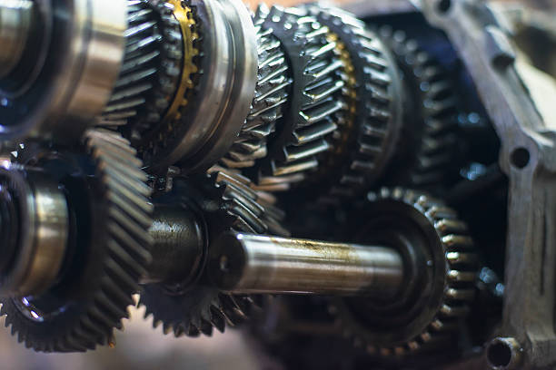 Transmission with shallow depth of field Gears transmission with shallow depth of field crank mechanism photos stock pictures, royalty-free photos & images