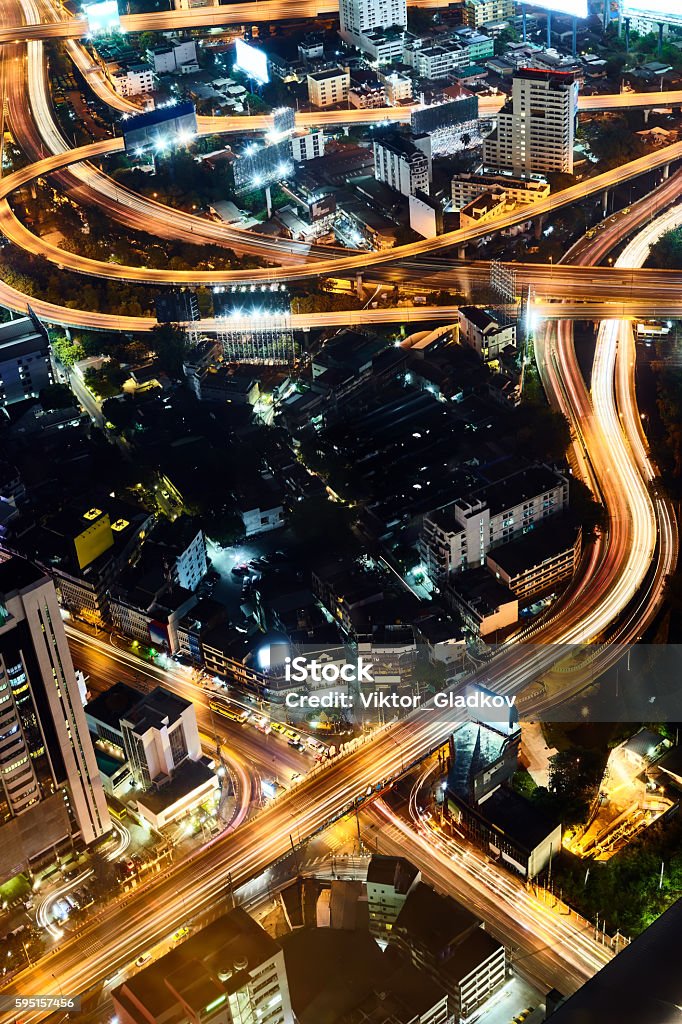 Architecture Stack Interchanges Multi Level Stack Interchange In Bangkok Stock Photo - Download Image ...