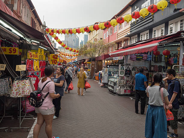 240+ Singapore City Street Pedestrian Zone Busy Stock Photos, Pictures