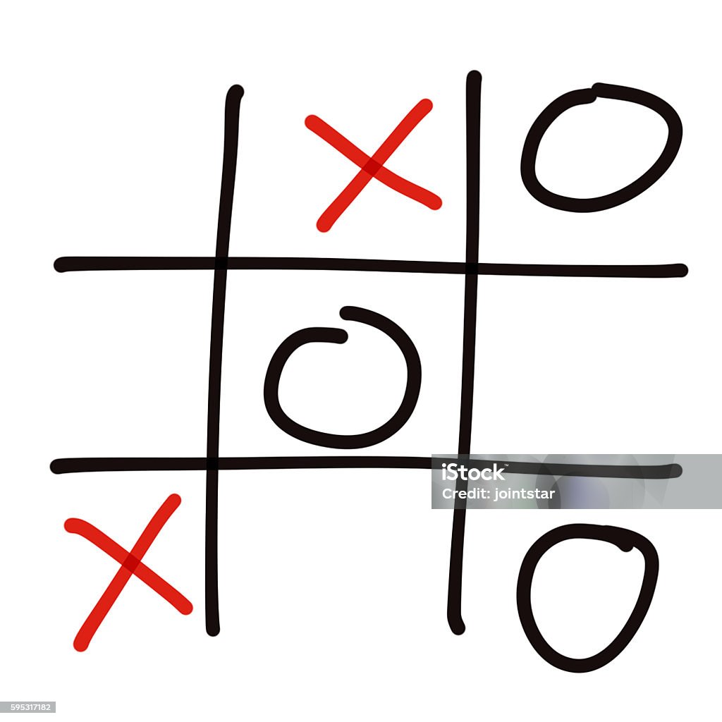 Illustration Tic Tac Toe Xo Game Stock Photo - Download Image Now -  Backgrounds, Business, Business Finance and Industry - iStock