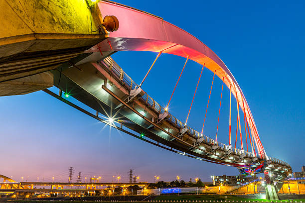 istock Beautiful bridge in Taipei 595319608