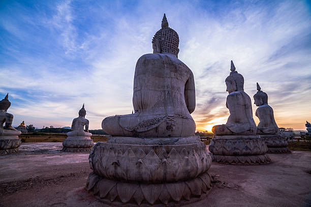 istock many Buddha statues on the field 595321898
