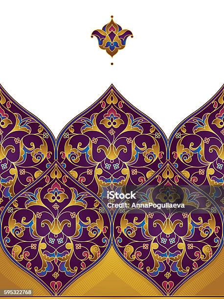 Vector Seamless Pattern In Eastern Style Stock Illustration - Download ...