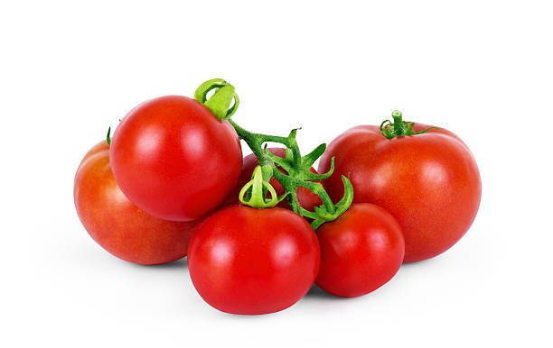 istock Top view of fresh tomatoes, whole and half cut 595324014