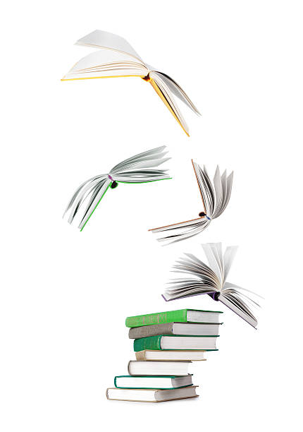 istock stack of books and flying books 595330792