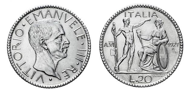 istock twenty 20 Lire Silver Coin 1927 Littore Vittorio Emanuele III 595332246