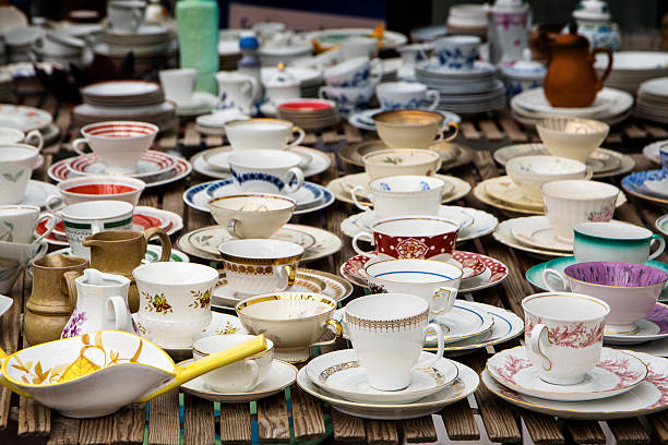 istock decorated coffee mugs from china porcelain on a flea market 595334364