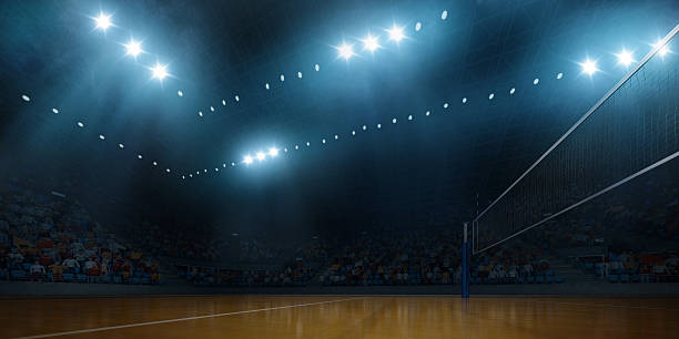 istock Volleyball indoor stadium 595334654