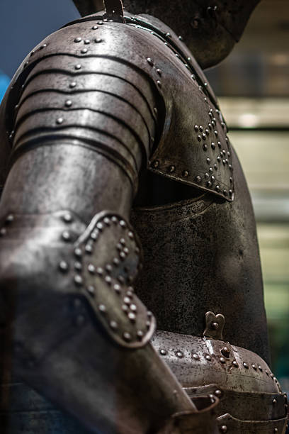 istock Close-up of medieval armour 595339538
