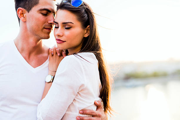 istock Young glamorous couple expressing sensuality 595340808