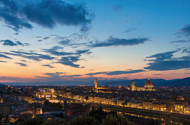 florenz, italien - die hauptstadt der toskana. - palazzo vecchio piazza della signoria florence italy italy stock-fotos und bilder