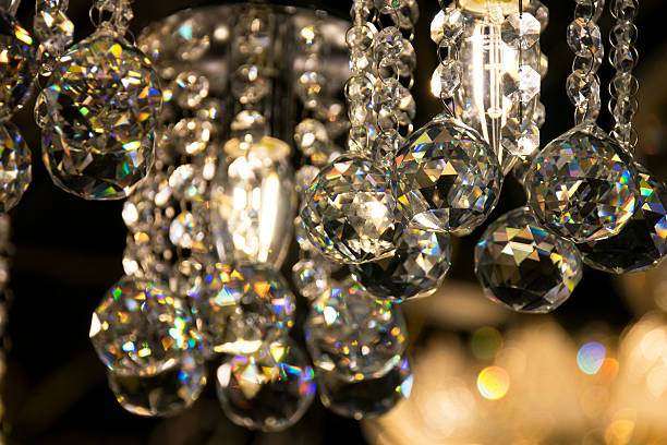 istock Close up Beautiful luxury Crystal Chandelier Lighting 595348096