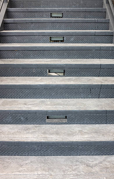 istock Stone stair at department store 595348390