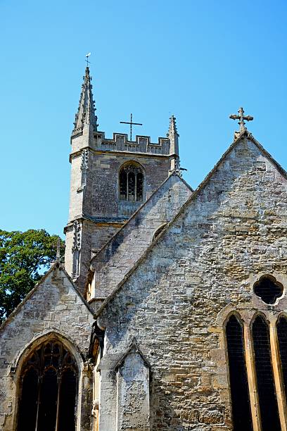istock St Andrews church, Castle Combe. 595350242