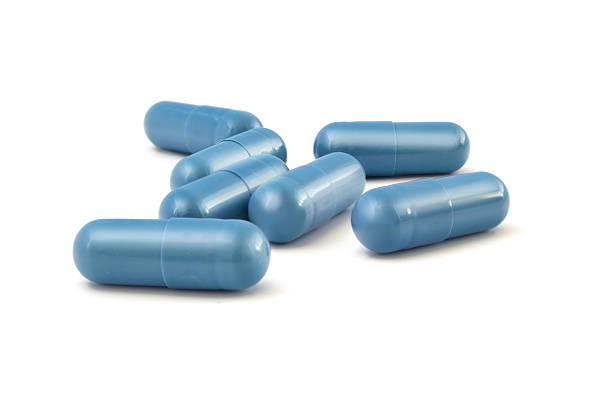 istock Medical pills on a white background. 595356938