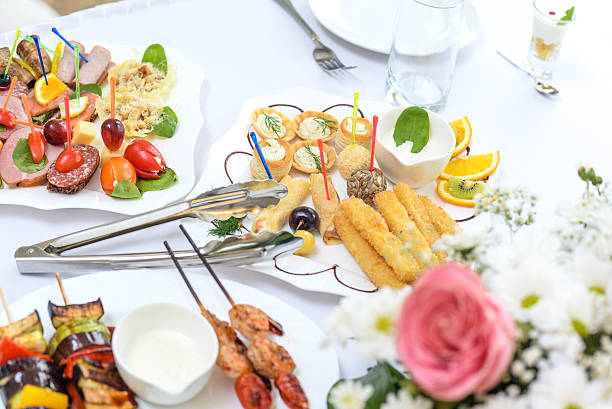 istock catering canapes food 595356952