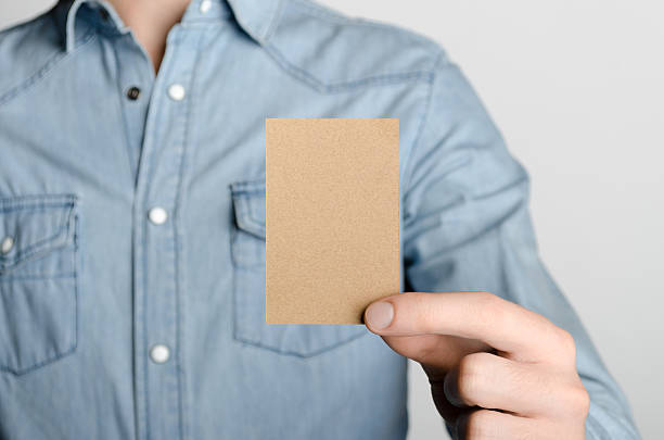 istock Craft Business Card Mock-Up (85x55mm) 595357034