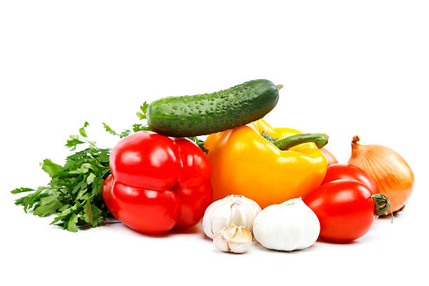 istock Healthy food. Fresh vegetables. 595357100