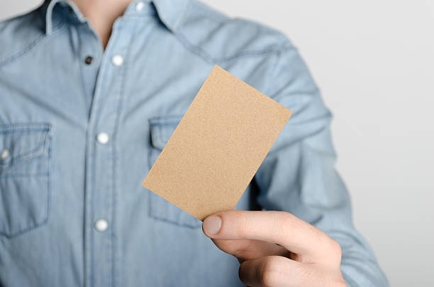istock Craft Business Card Mock-Up (85x55mm) 595357124