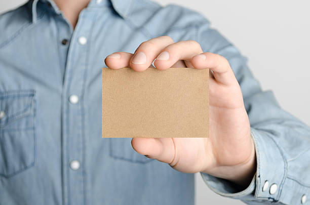 istock Craft Business Card Mock-Up (85x55mm) 595357320