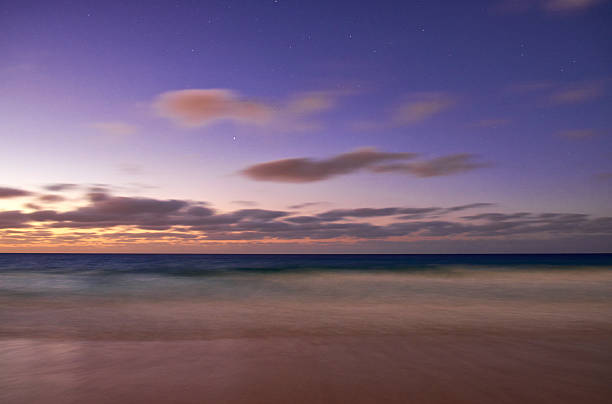 istock Pre-Dawn Light And The Beach At Porto Santo 595357736