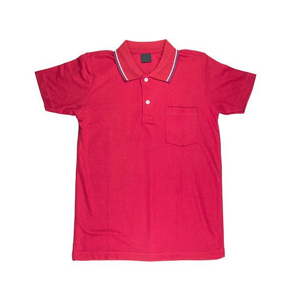 istock Polo t-shirt isolated on a white background. 595359224
