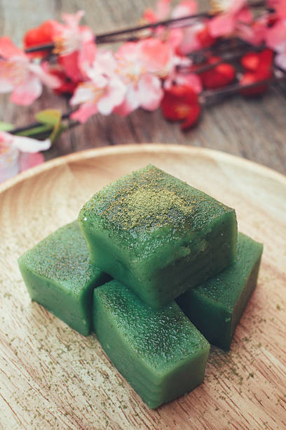 istock Matcha mochi japanese dessert 595359236