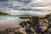 Heston Island from Red Haven near Auchencairn HDR