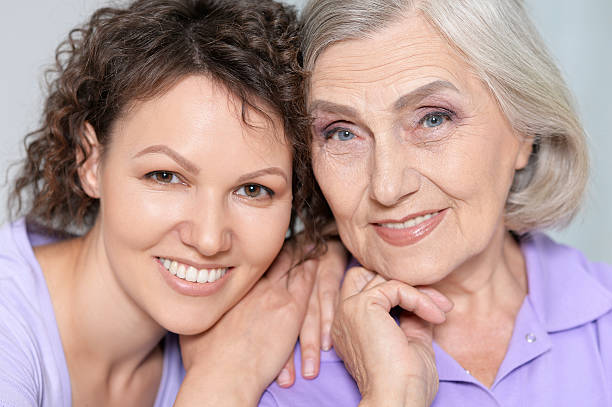 istock Senior woman with daughter 595360184