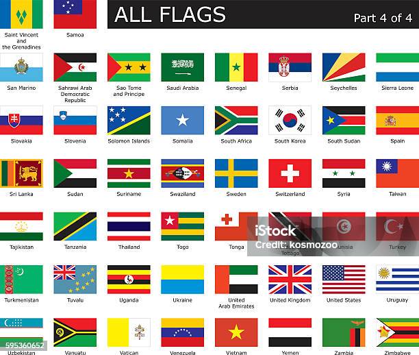 All World Flags Stock Illustration - Download Image Now - Singapore, Flag, Icon Symbol