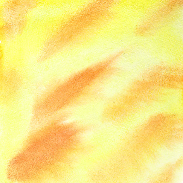 istock Yellow abstract watercolor background 595364212
