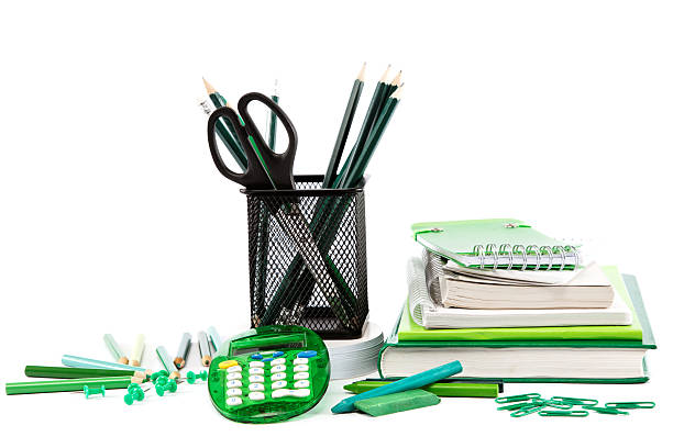 istock Office and school accessories. Back to school. 595368010