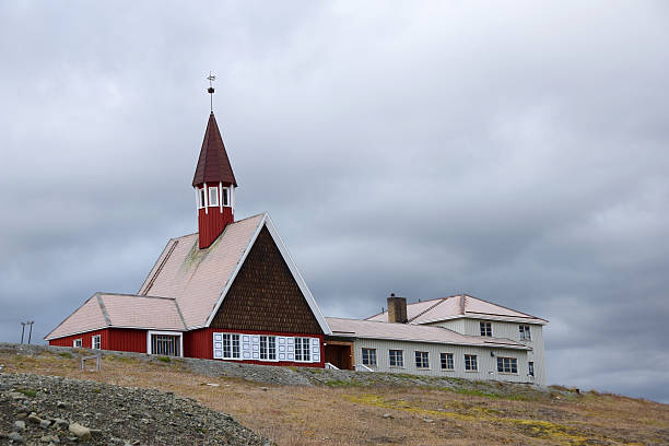istock Svalbard Church in Longyearbyen, Norway 595725562