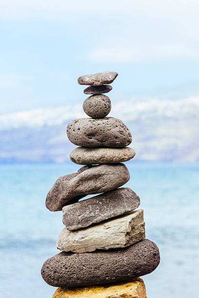 istock Balance lava stones close-up 595728332