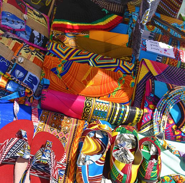 istock Colorful flat lay of textiles 595728618