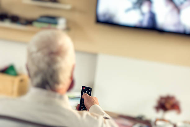 istock Defocused shot of senior man with remote control 595729424